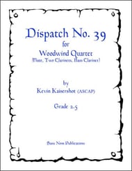 Dispatch No. 39 Flute/2 Clarinets/Bass Clarinet Quartet cover Thumbnail